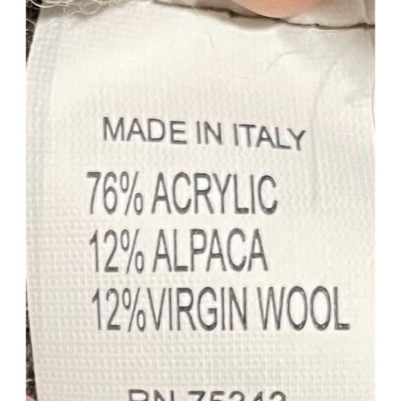 Elsamanda Wool Blend Cardigan Sweater With Toggle Closure Sz M Made in Italy - Picture 10 of 16